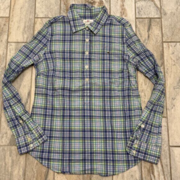 Vineyard Vines women's size 2 button down long sleeve shirt - Picture 1 of 4